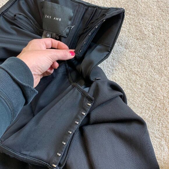 Jay Ahr black strapless chain trim babydoll dress - Picture 5 of 12